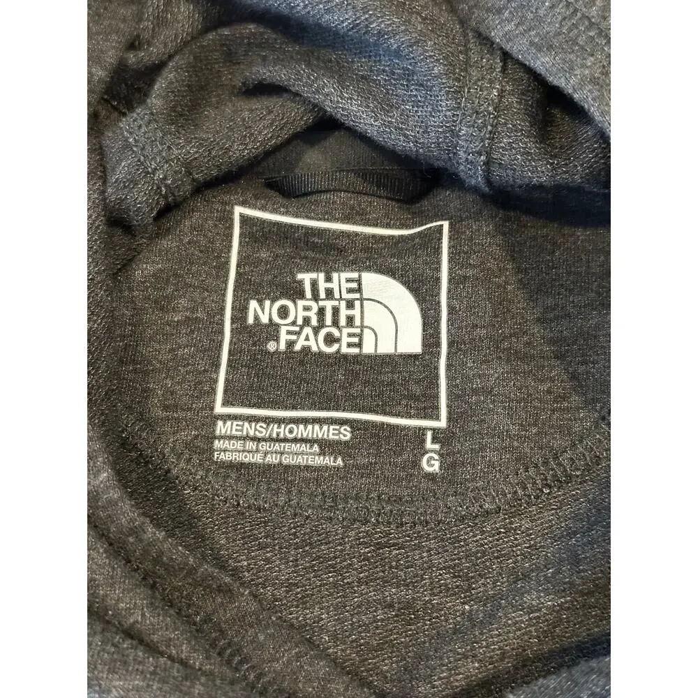 The North Face Pullover Hoodie Men's Large Dark Gray Heather LS Sweatshirt
